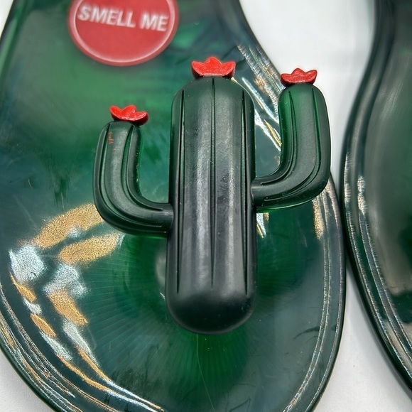 Katy Perry Green Cactus Jelly Ankle Strap Sandals Size 6 New without tags! - Picture 3 of 5
